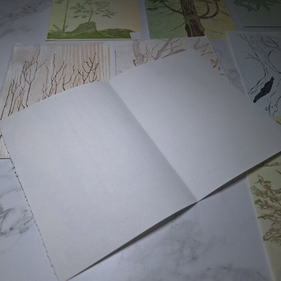 Sarah Gwen Frostic Postcard Blank Card Block Prints Mini Vintage Nature Michigan - Picture 14 of 16